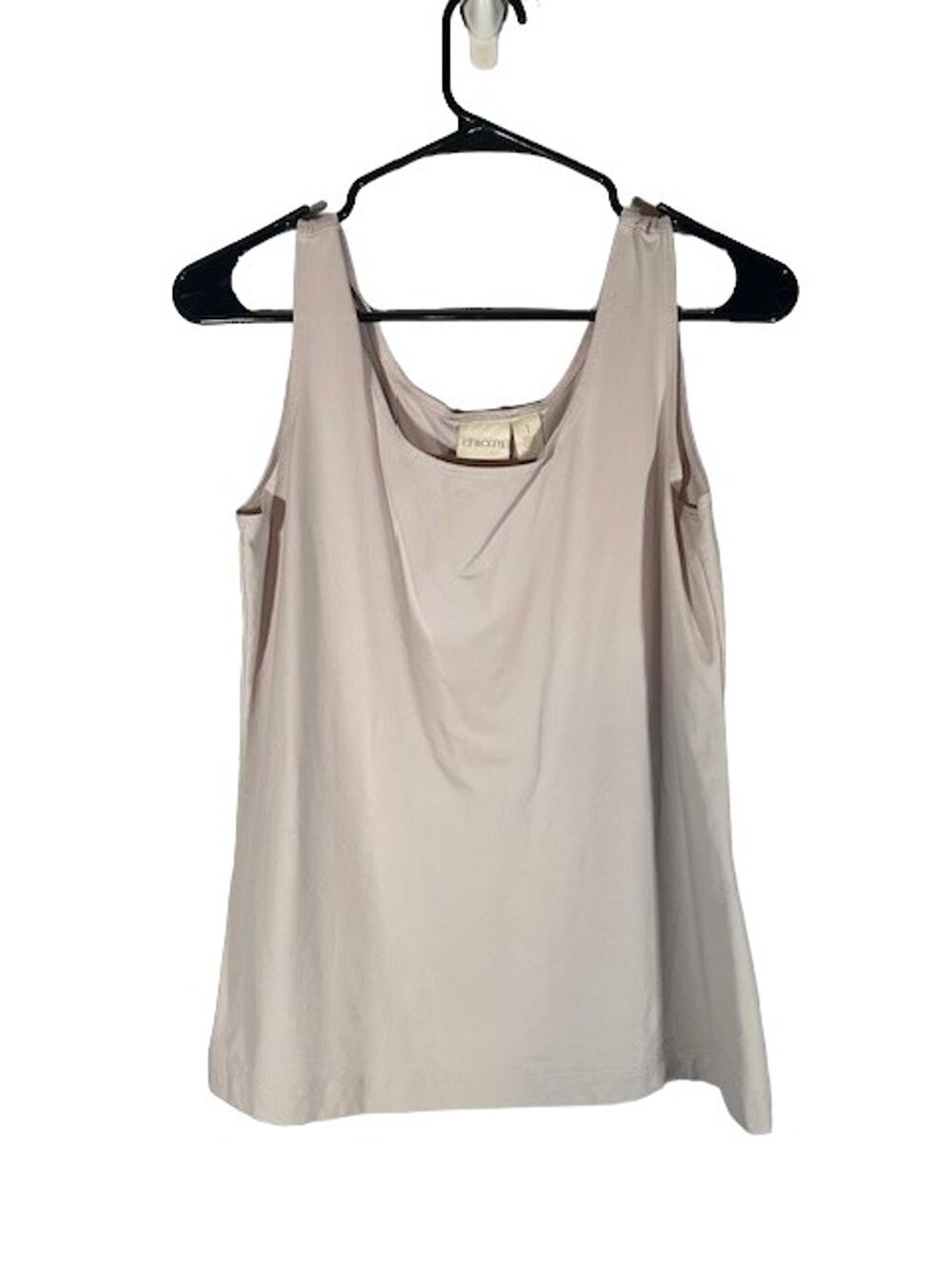 Chico's Pale Pink Nylon Blend Dressy Sleeveless Tank Top Women Sz 1 Sz M 8
